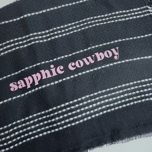 50 in x 60 in sapphic cowboy throw blanket